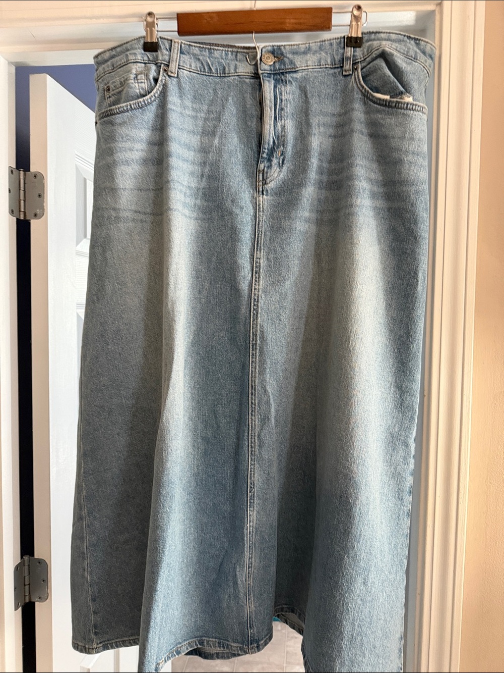 torrid Light Blue Denim Maxi Skirt